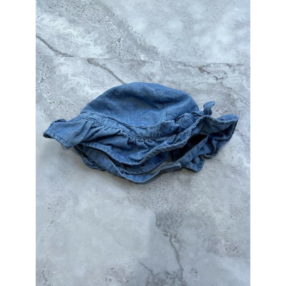 OshKosh Baby Girl Hat  Chambray Blue‎ 0-9 M Months - Picture 1 of 4